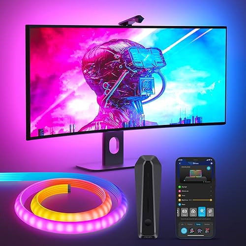 Govee RGBIC Monitor Backlight, Smart Gaming Light for 24